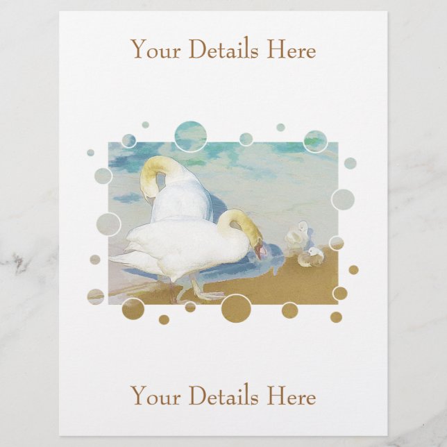 PROSPECTUS 21,6 CM X 24,94 CM SWANS (Devant)