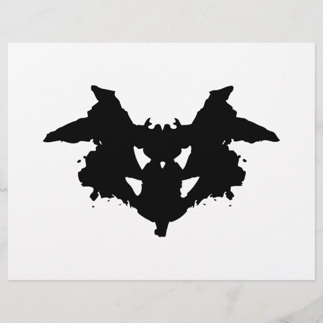 Prospectus 21,6 Cm X 24,94 Cm Tâche de Rorschach (Devant)