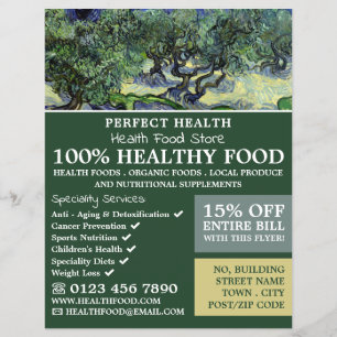 Prospectus 21,6 Cm X 24,94 Cm The Olive Trees, Van Gogh, Health Food Store