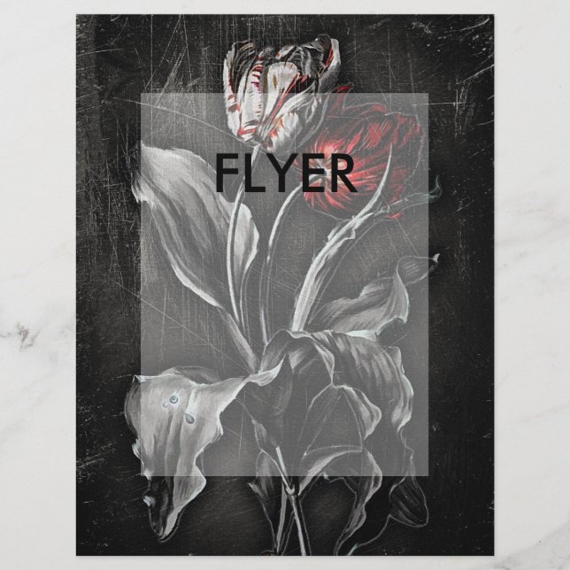 Prospectus 21,6 Cm X 24,94 Cm Tulipes gothiques (Devant)