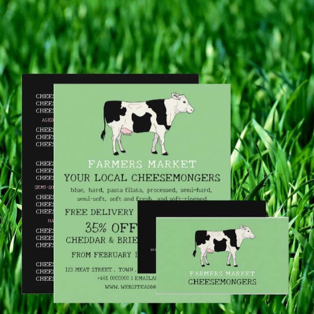 Prospectus 21,6 Cm X 24,94 Cm Vache Laitière, Cheesemonger Publicité (Créateur téléchargé)