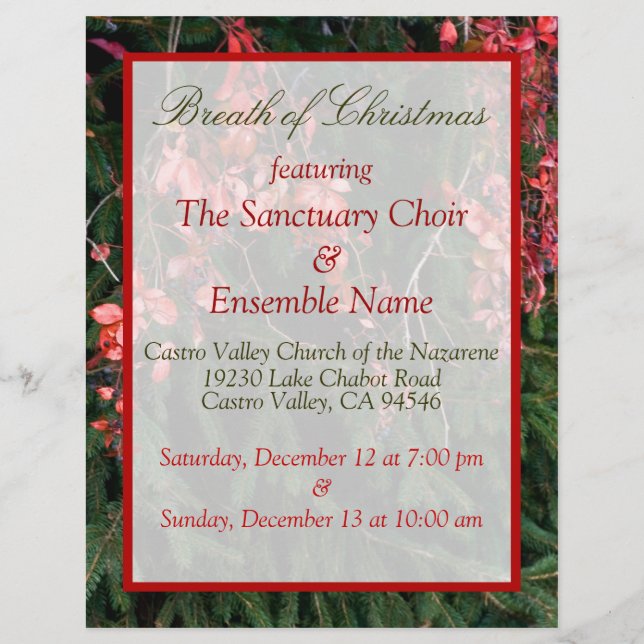 Prospectus 21,6 Cm X 24,94 Cm Vie De Noël (Devant)