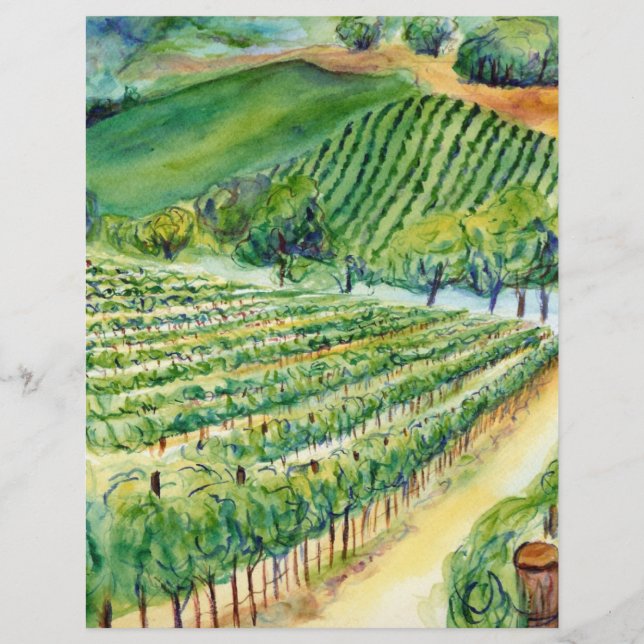 Prospectus 21,6 Cm X 24,94 Cm Vignoble californien (Devant)