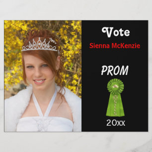 Prospectus 21,6 Cm X 24,94 Cm Votez-moi pour Prom Queen (Vert)