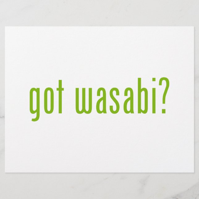 Prospectus 21,6 Cm X 24,94 Cm vous avez wasabi ? (Devant)
