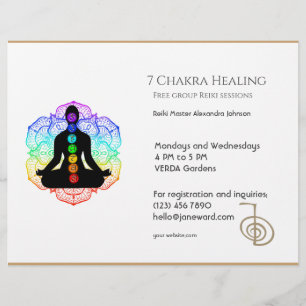 Prospectus 21,6 Cm X 24,94 Cm White Chakra Energy Healer Reiki Horizontal