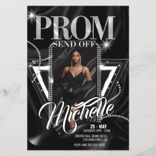 Prospectus Fête d'ENVOI PROM Diamond Glamour Personnalisé
