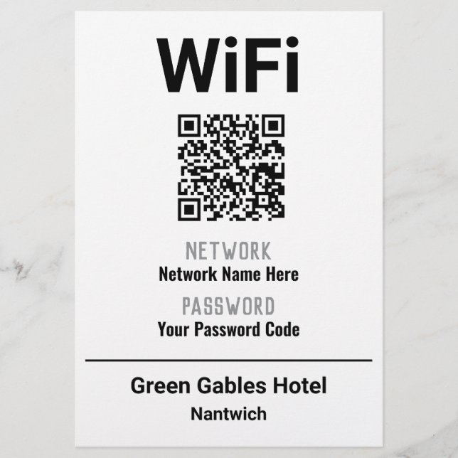 Prospectus Instructions WiFi avec code QR (Devant)