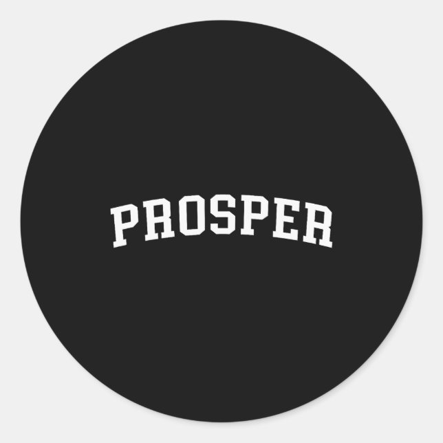 Prosper  runder aufkleber (Vorderseite)