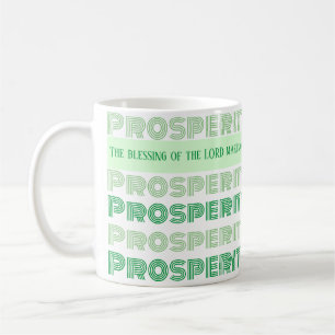 Prosperity Bible Verse Sprichwörter Kaffeetasse