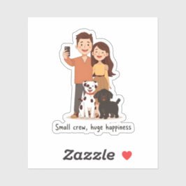 Prosperity Paws: The Ultimate Couple & Pet Abundan Aufkleber