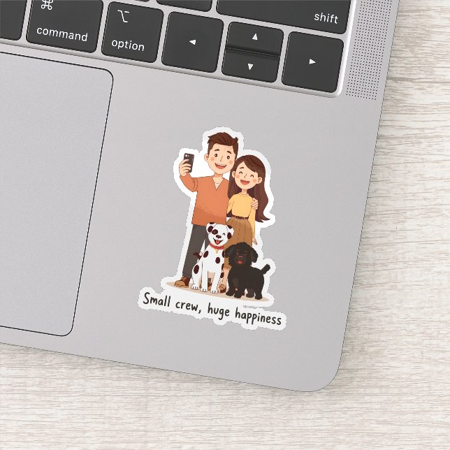 Prosperity Paws: The Ultimate Couple & Pet Abundan Aufkleber (Detail)