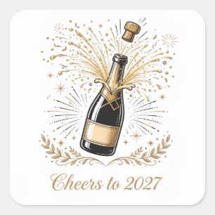 Prost auf 2027 Aufkleber