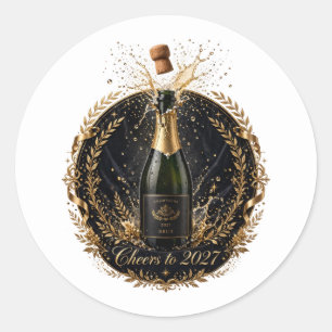 Prost auf 2027 Aufkleber