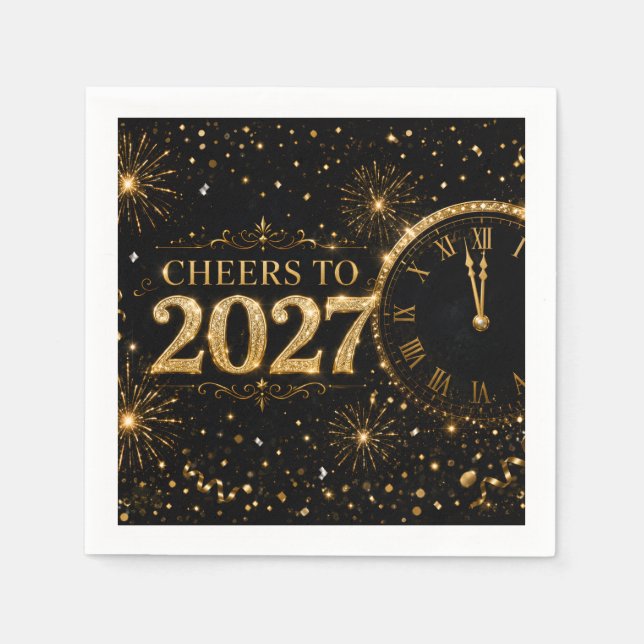Prost auf 2027 serviette (Vorderseite)