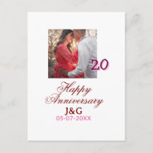 Prost auf 20 Jahre glückliches Jubiläum Foto hinzu