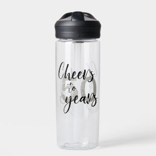 Prost auf 50 Jahre Glitter 50. Geburtstag Trinkflasche