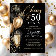 Prost auf 50 Jahre Schwarz-Gold-Ballons
