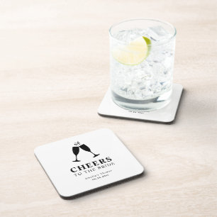 Prost auf die Braut Brunch & Bubbly Junggesellinne Getränkeuntersetzer
