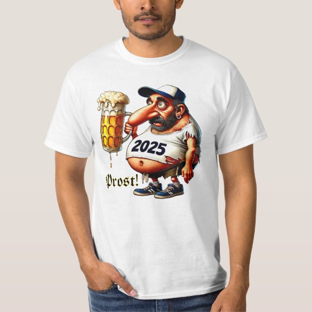 Prost! Auf zur Kirchweih - Humorfigur T-Shirt (Vorderseite)
