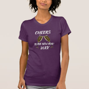 "Prost aufs Neue Jahr!" & Champagner Flöten T-Shir T-Shirt
