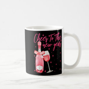 Prost aufs Neujahr 2026 Champagner Silvester Kaffeetasse