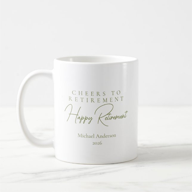 Prost aufs Rentenalter-Geschenk Kaffeetasse (Links)