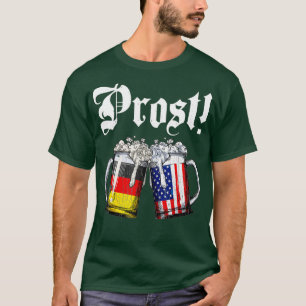 Prost Beer Deutsche Fahne T Oktoberfest Männer T-Shirt