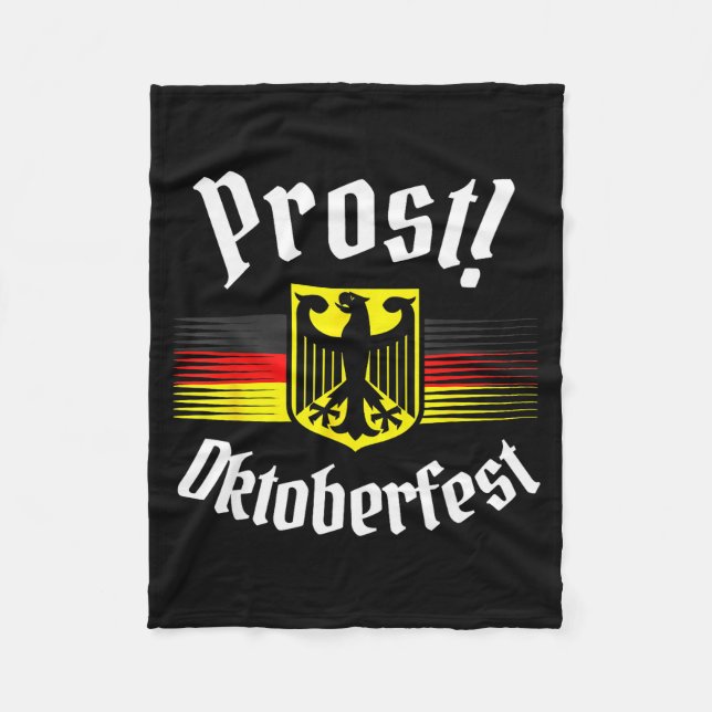 Prost Beer German American Flag Men Mug  Fleecedecke (Vorderseite)