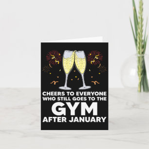 Prost den Fitnessstudio-Besuchern nach dem Januar  Karte