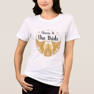 Prost der Braut Champagner Tri-Blend Shirt