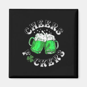 Prost Fckers St Patricks Day Lustiges Biertrinken Magnet