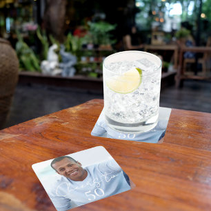 Prost Foto Geburtstagsfeier Rechteckiger Pappuntersetzer