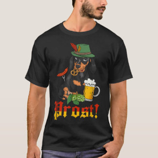Prost German Oktoberfest Weiner Dog Dackel Okto T-Shirt