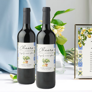 Prost Glücklich Bis Ans Ende Der Zeit Lemon Grove Weinetikett