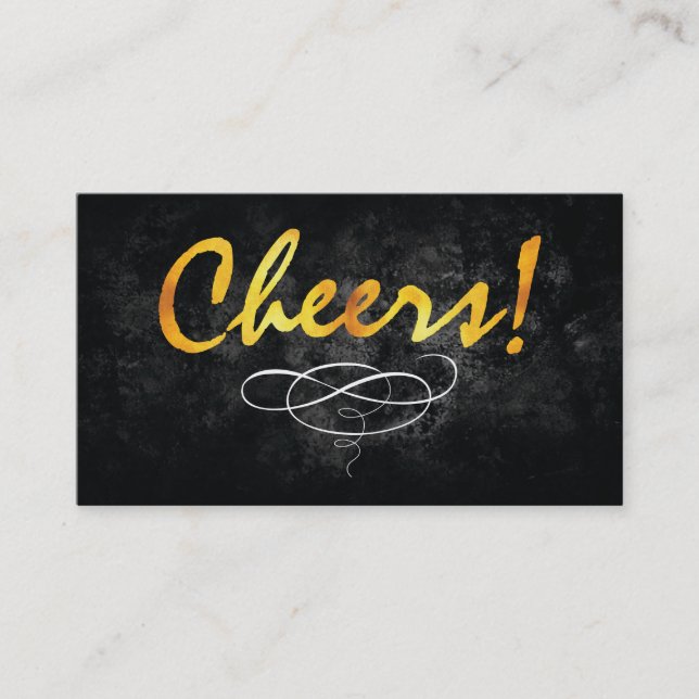 Prost | Gold Visitenkarte (Vorderseite)