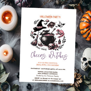 Prost Hexen Halloween-Party Einladung