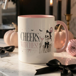 Prost Hexen Skelett Halloween Tasse
