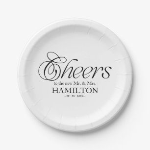 Prost Moderne Minimalistische Hochzeit Pappteller
