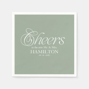 Prost Moderne Minimalistische Hochzeit Serviette