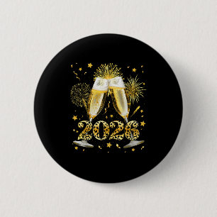 Prost Neujahr 2026 Feuerwerk Frohes Neues Jahr Fam Button