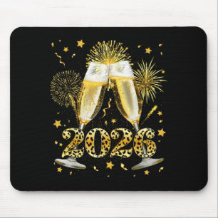 Prost Neujahr 2026 Feuerwerk Frohes Neues Jahr Fam Mousepad