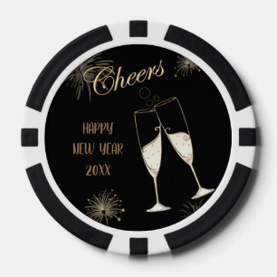 Prost Neujahr Pokerchips
