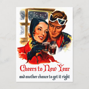 Prost Neujahr Postkarte