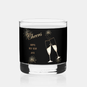 Prost Neujahr Whiskyglas