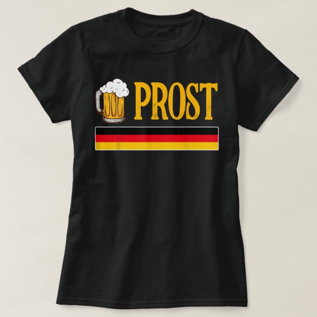 Prost Oktoberfest Bierfestival T-Shirt (Design vorne)