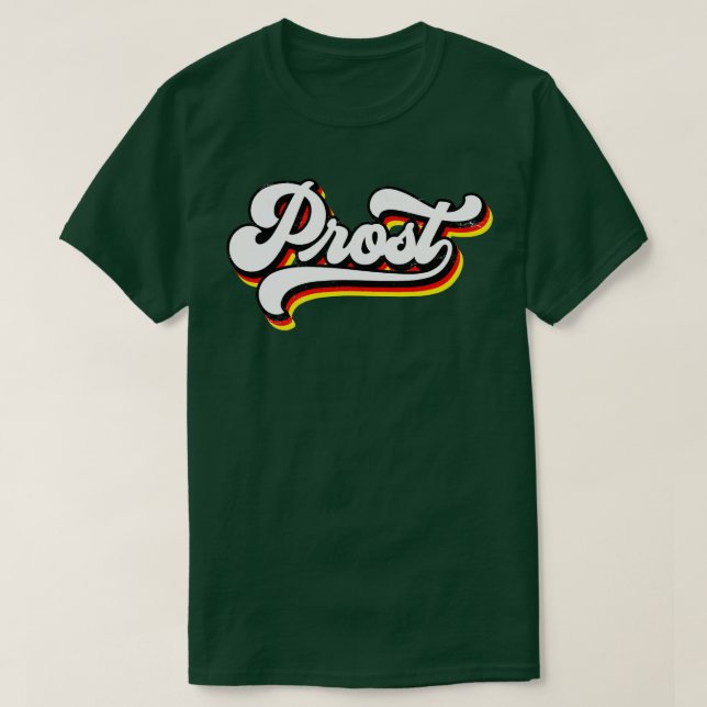 Prost Oktoberfest Retro Bayern München Deutsche Bi T-Shirt (Design vorne)