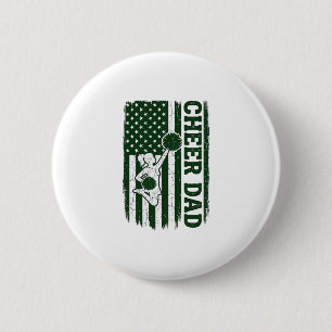 Prost Papa Amerikanische Flagge Vintage Vektor Des Button