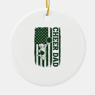Prost Papa Amerikanische Flagge Vintage Vektor Des Keramik Ornament