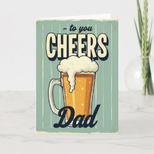 Prost Papa Retro Style Karte